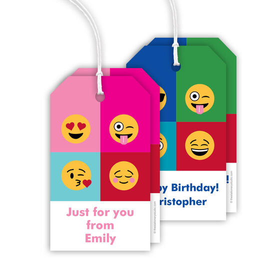 Warhol Emoji Hanging Gift Tags